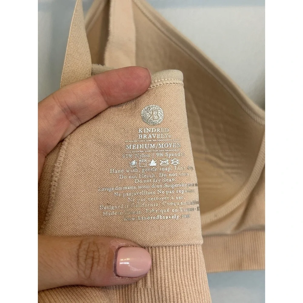 Kindred Bravely Simply Sublime Nursing Bra Beige Wireless Maternity Medium